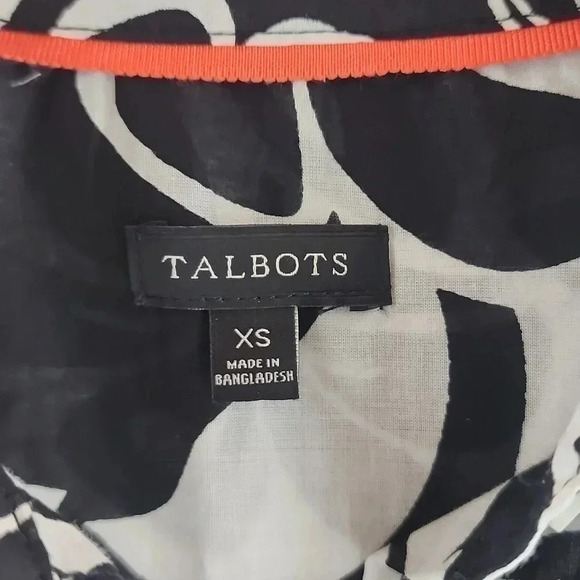 Talbots Cotton Floral Button Up Women's Shirt XS -7415b - Picture 5 of 9